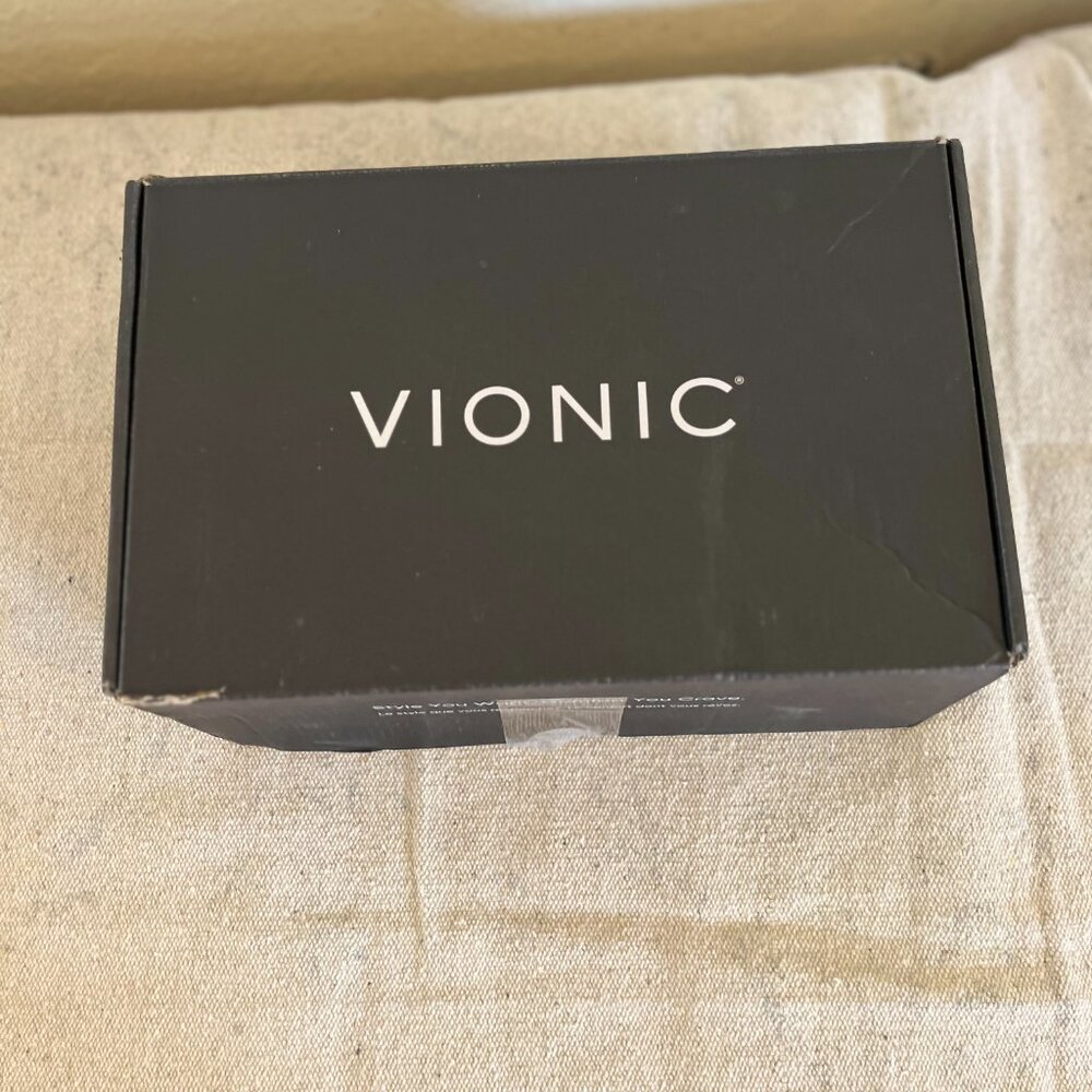 Vionic Woman's Black Cheryl Nappa leather Shoes Sz 8.5 W - Picture 6 of 9